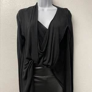 Hard tail black cross front sweater size XS